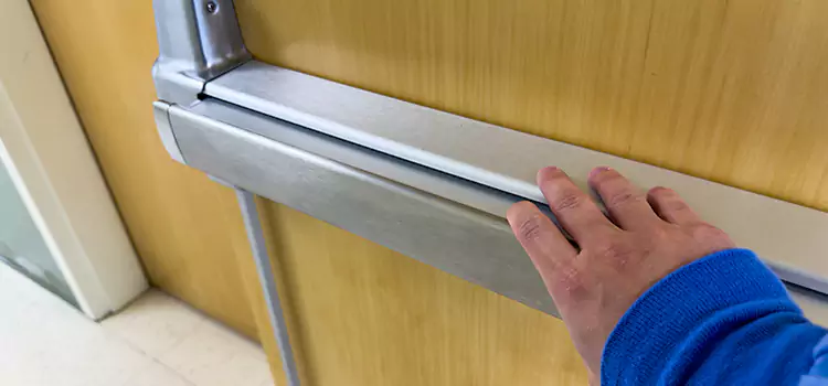 Installing a Push Bar on a Door Paterson